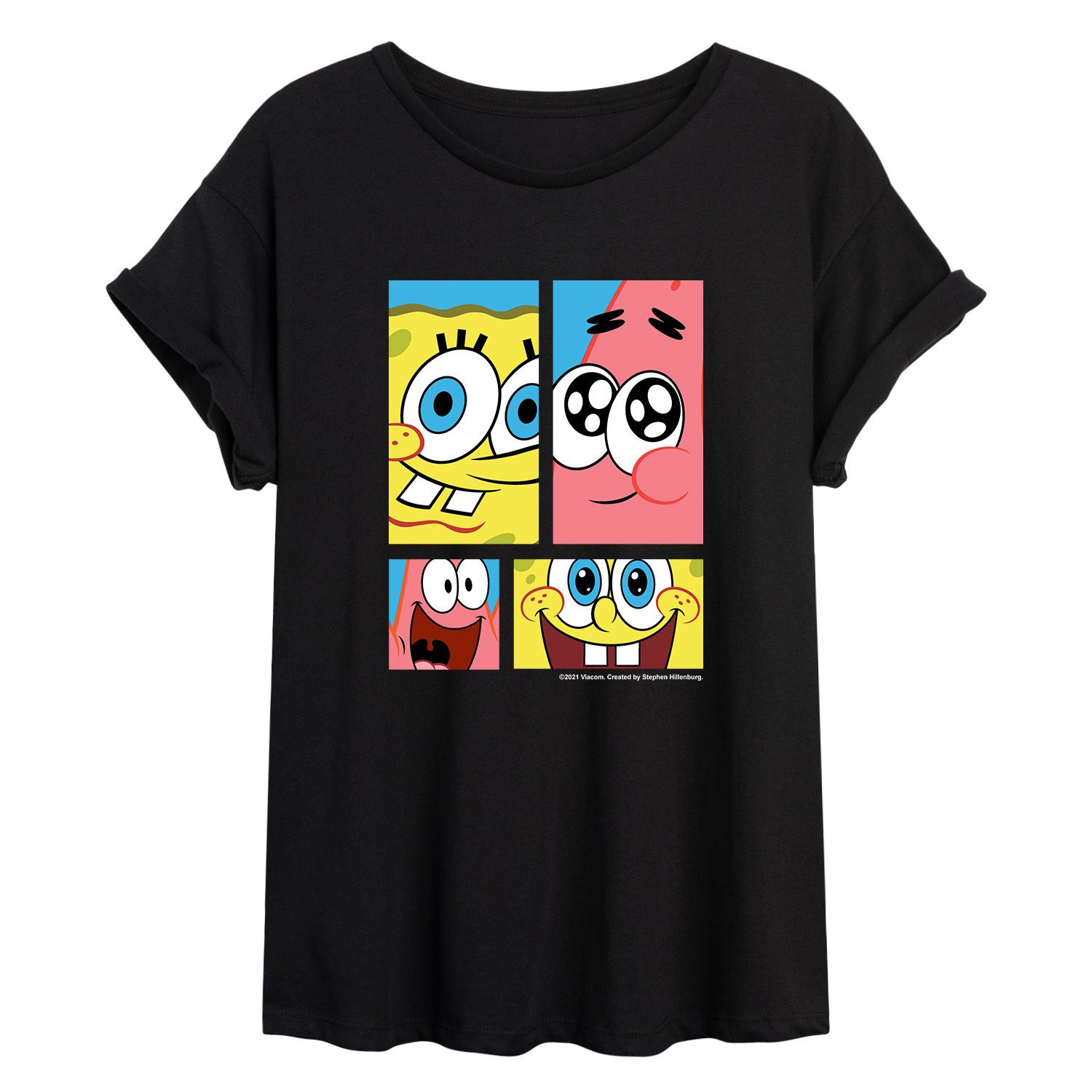 Квадратные Штаны Губки Боба для юниоров и струящаяся футболка Патрика Licensed Character