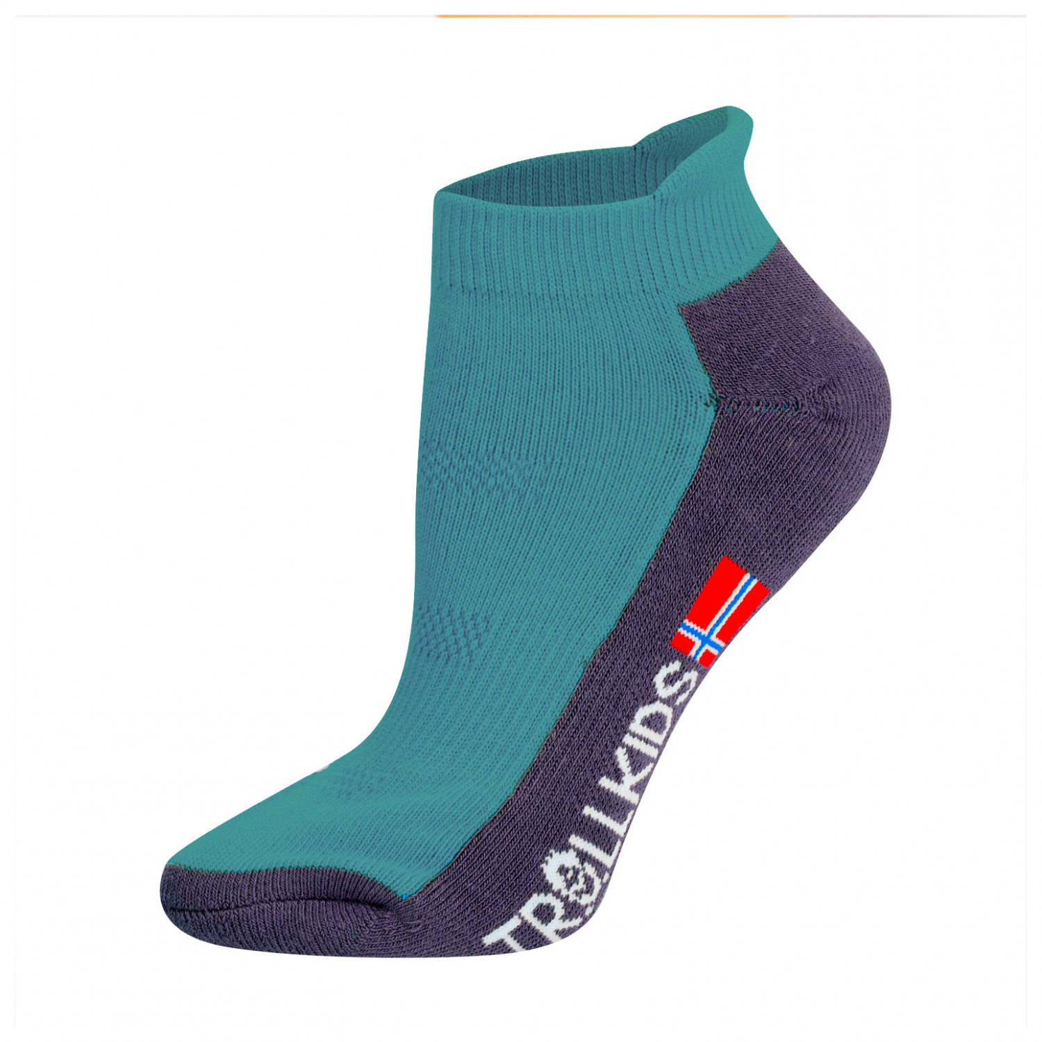 Многофункциональные носки Trollkids Kids Hiking Low Cut Socks II, цвет Glacier Green