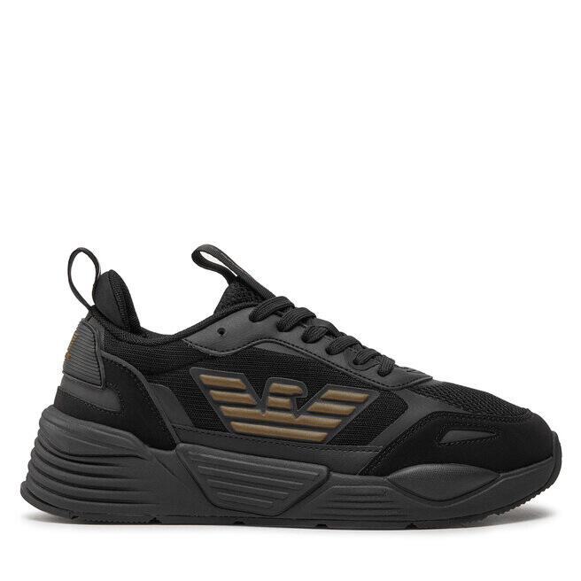 

Кроссовки EA7 Emporio Armani X8X070 XK165 M701 Triple Black/Gold, черный