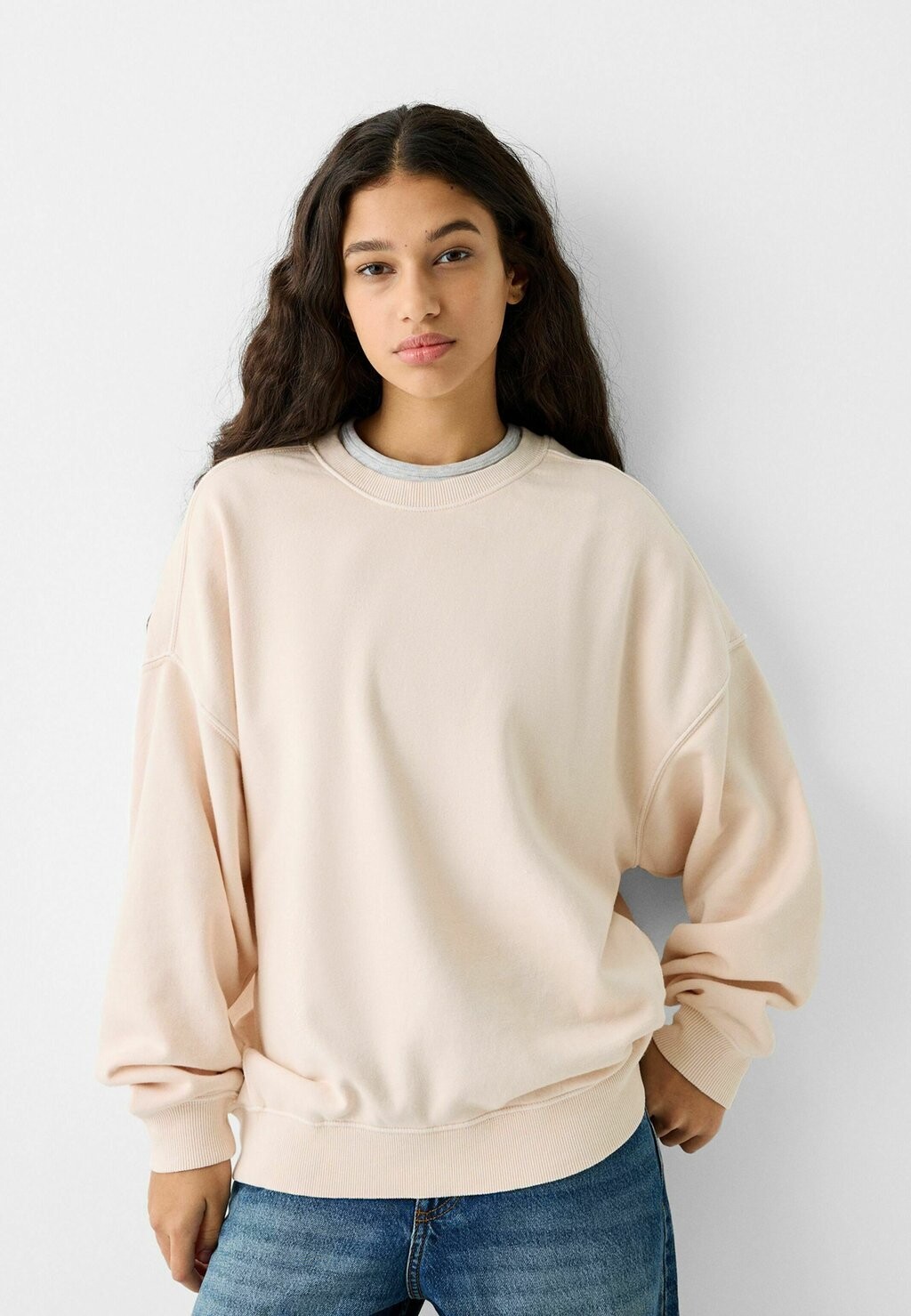 

Свитшот Bershka, цвет light pink