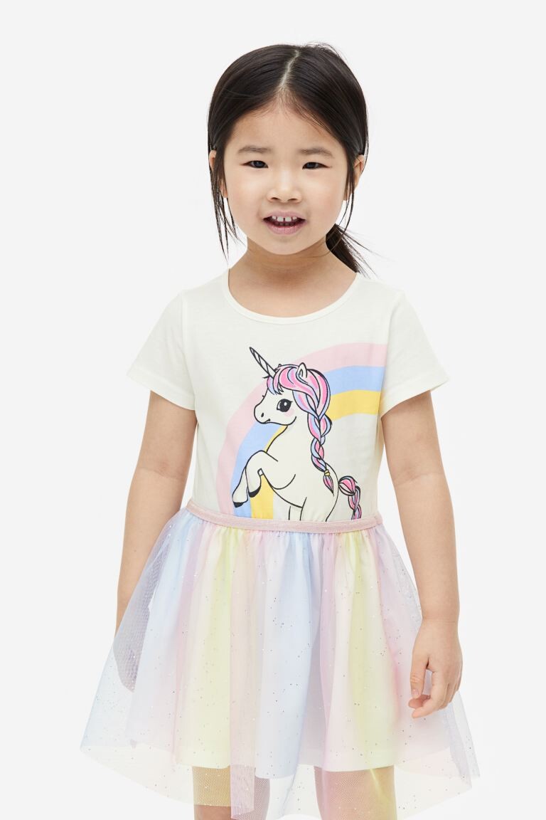 

Платье из джерси и юбка из тюля H&M