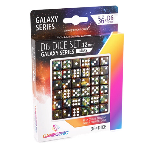 

Игровые кубики Unit Gamegenic Galaxy Series – Mars – D6 Dice Set 12 Mm (36 Pcs) Blue/Orange Gamegenic