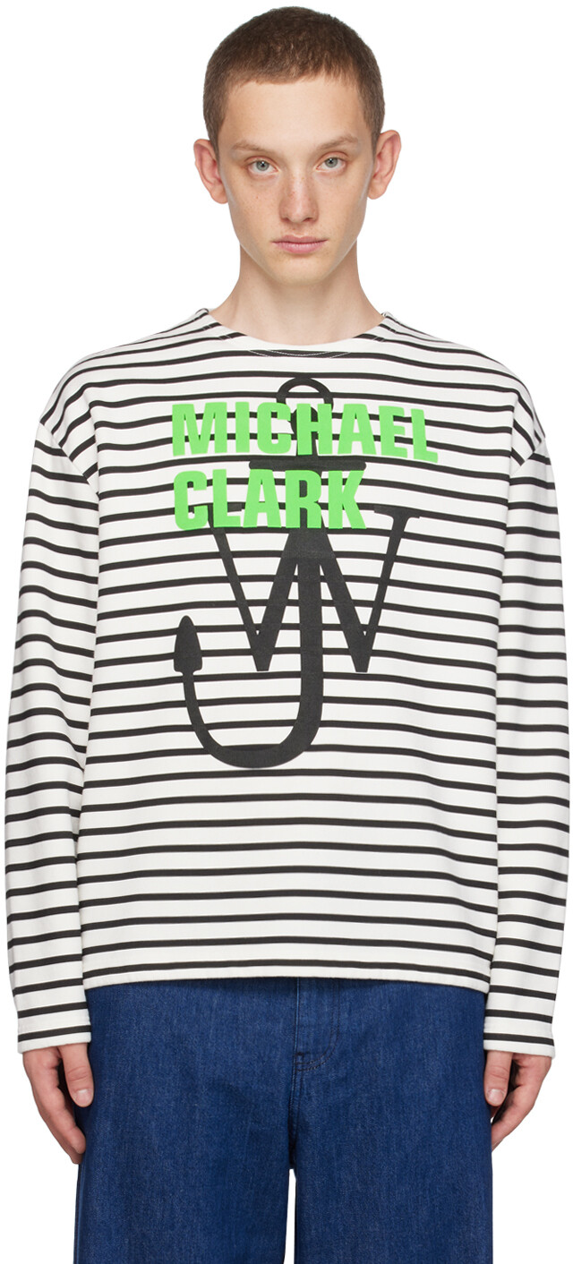 

Бело-черный свитшот Michael Clark Edition JW Anderson
