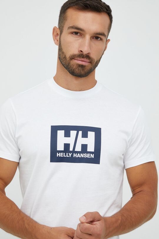 

Хлопковая футболка Helly Hansen, белый