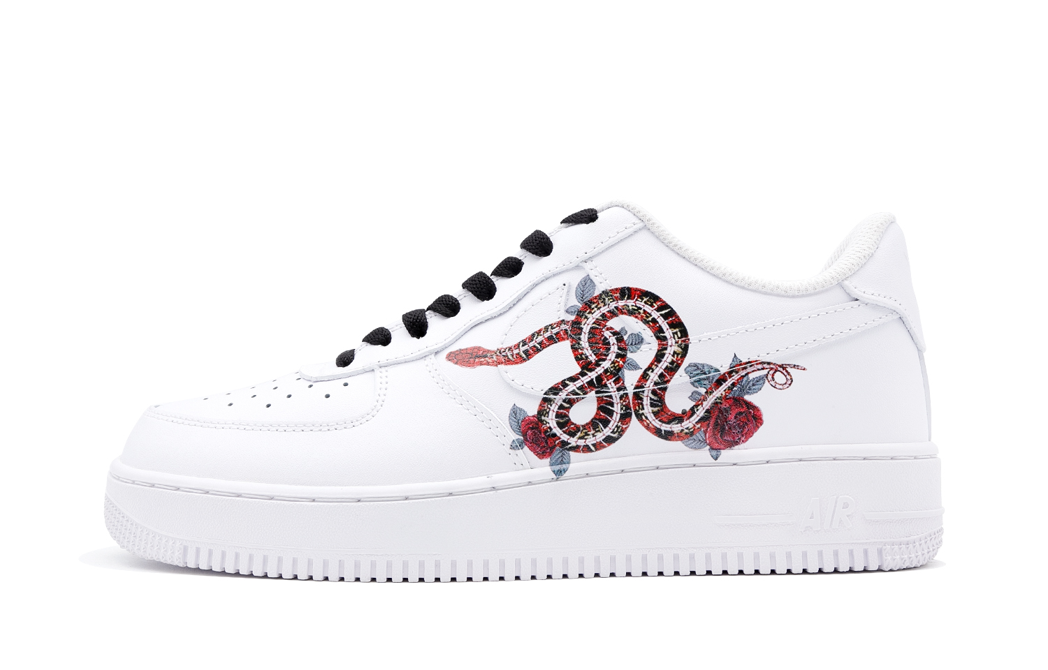 

Кроссовки Nike Air Force 1 Skateboarding Shoes Men Mid-top White/red, красный