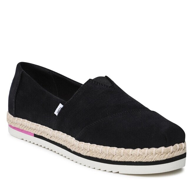 

Туфли Toms AlpargataPlatform Rope, черный