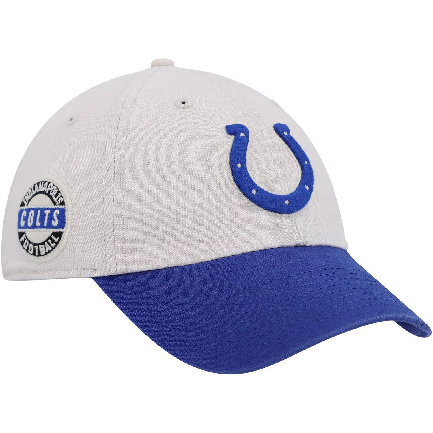 

Мужская регулируемая шляпа '47 кремового цвета/Royal Indianapolis Colts с боковым шагом и очисткой