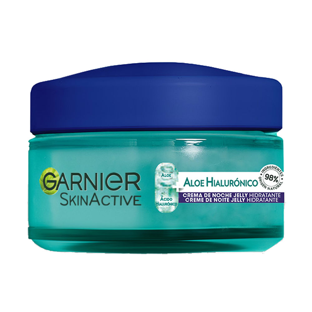 Увлажняющий крем для ухода за лицом Skinactive aloe hialurónico crema de noche Garnier, 50 мл garnier skin active repairing eye mask