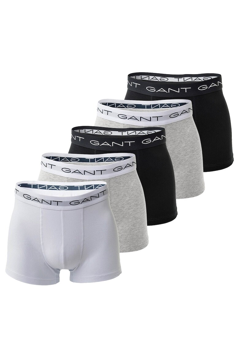 

Боксеры с логотипом - 5 пар Gant, черный