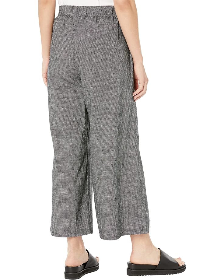 Брюки Eileen Fisher Wide Cropped Pants, черный цена и фото