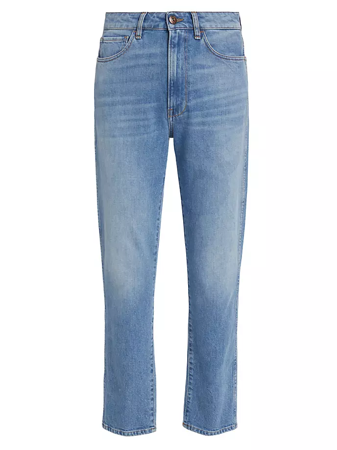 Укороченные эластичные укороченные джинсы Claudia со средней посадкой 3X1, цвет byrd