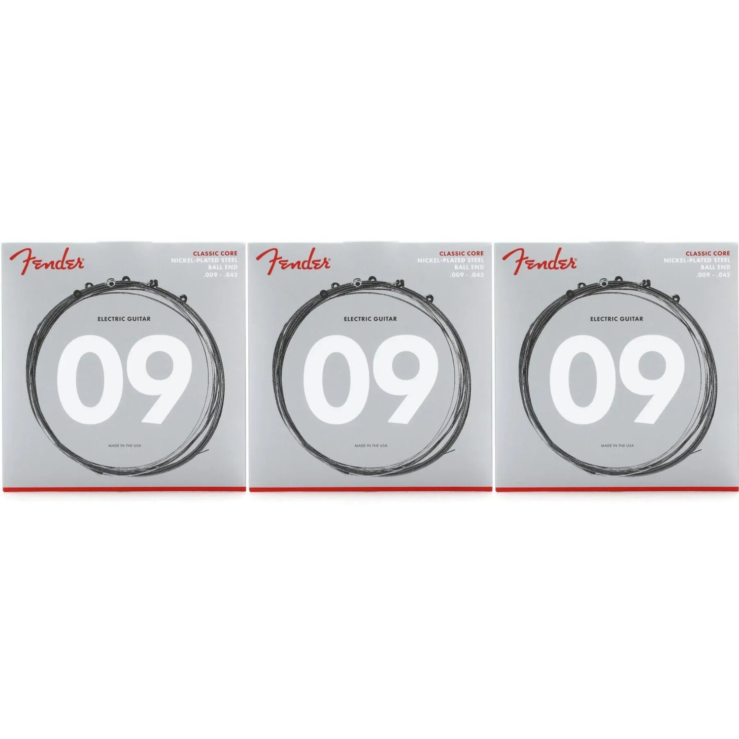 

Струны для электрогитары Fender 255L Classic Core NPS с шаровым наконечником — .009-.042, легкие (3 шт.)