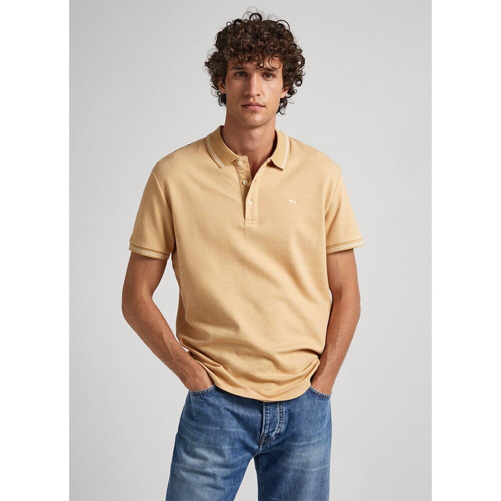 

Поло с коротким рукавом Pepe Jeans Lisson, бежевый