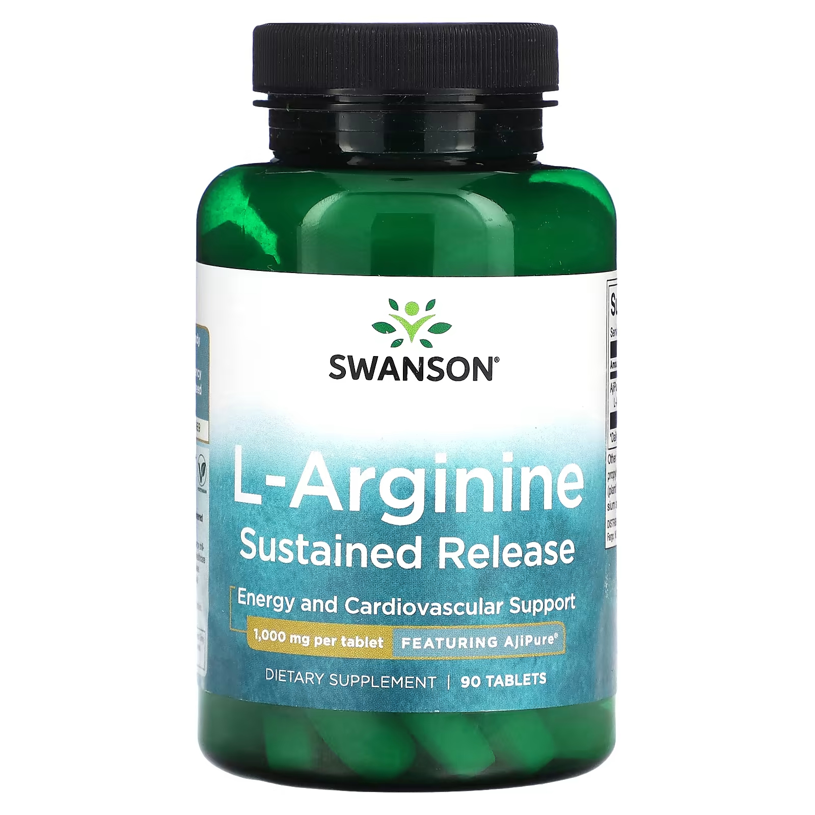 L-аргинин Swanson замедленного высвобождения, 1000 мг, 90 таблеток l аргинин 1000 мг 90 таблеток natural factors
