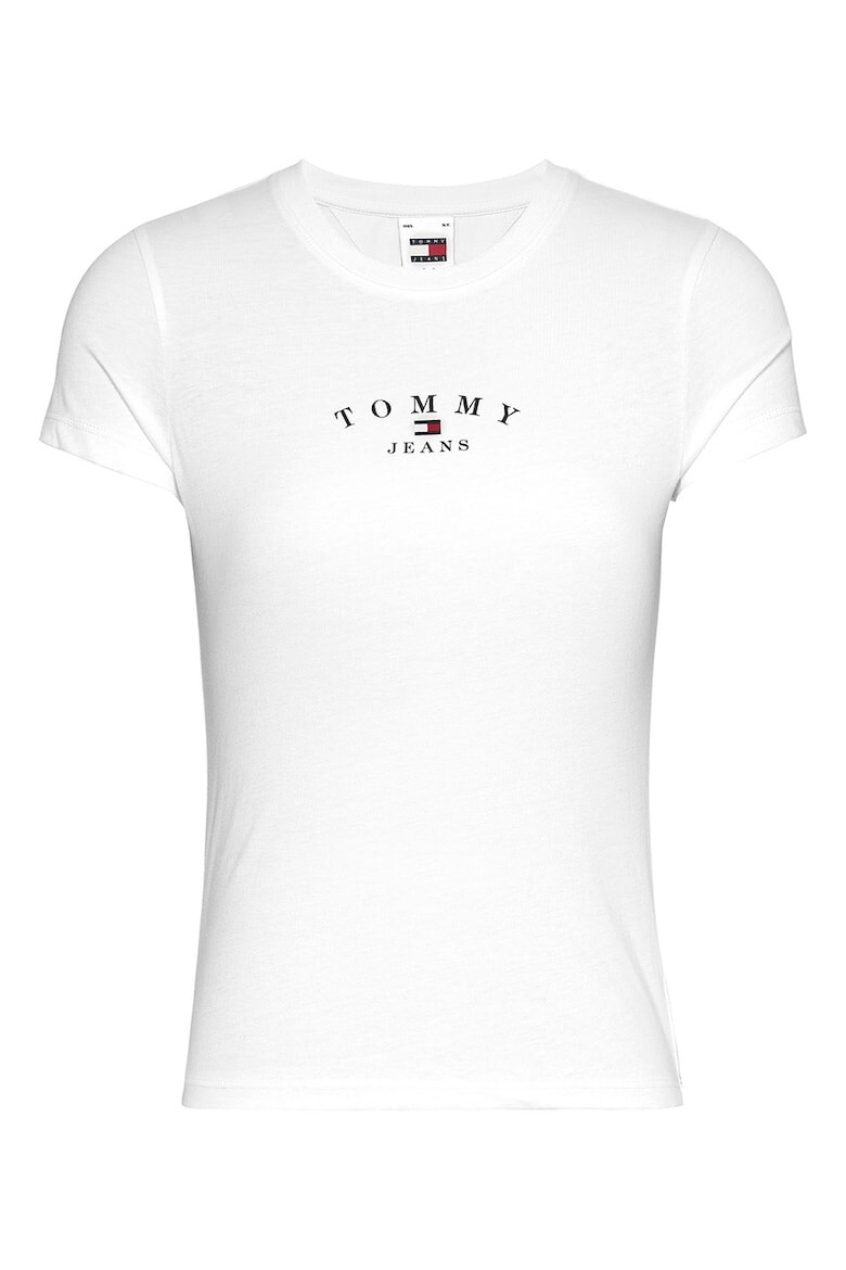 

Хлопковая футболка с овальным вырезом Tommy Jeans, белый