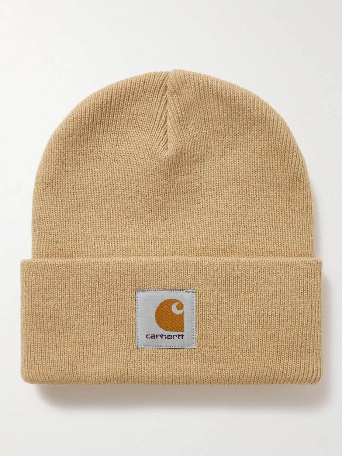 

Вязаная шапка в рубчик с логотипом CARHARTT WIP, коричневый