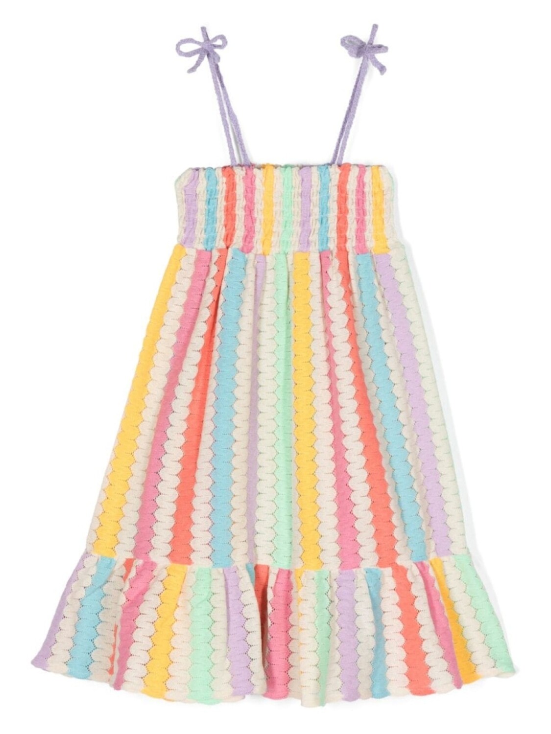 

Платье MC2 Saint Barth Kids Leonor в стиле колор-блок, серый