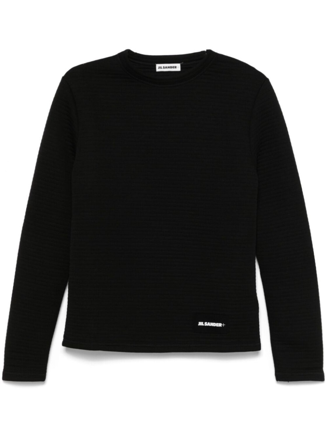 

Толстовка Jil Sander с ребристым эффектом, черный