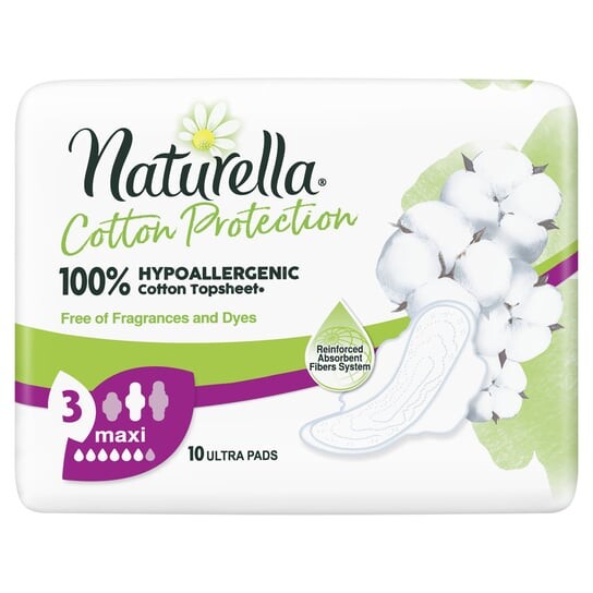 

Гигиенические прокладки Naturella Cotton Maxi, 10 шт.