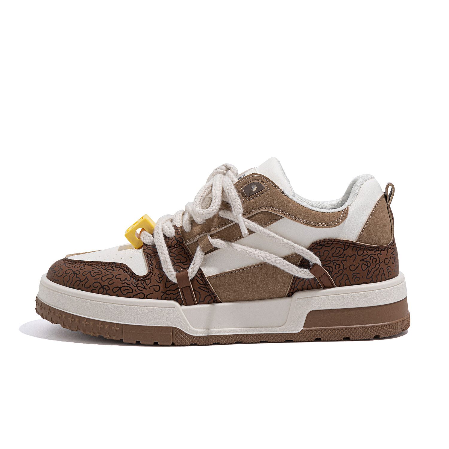 

Кроссовки HUANQIU Skateboarding Shoes Men Low-top White, бежевый