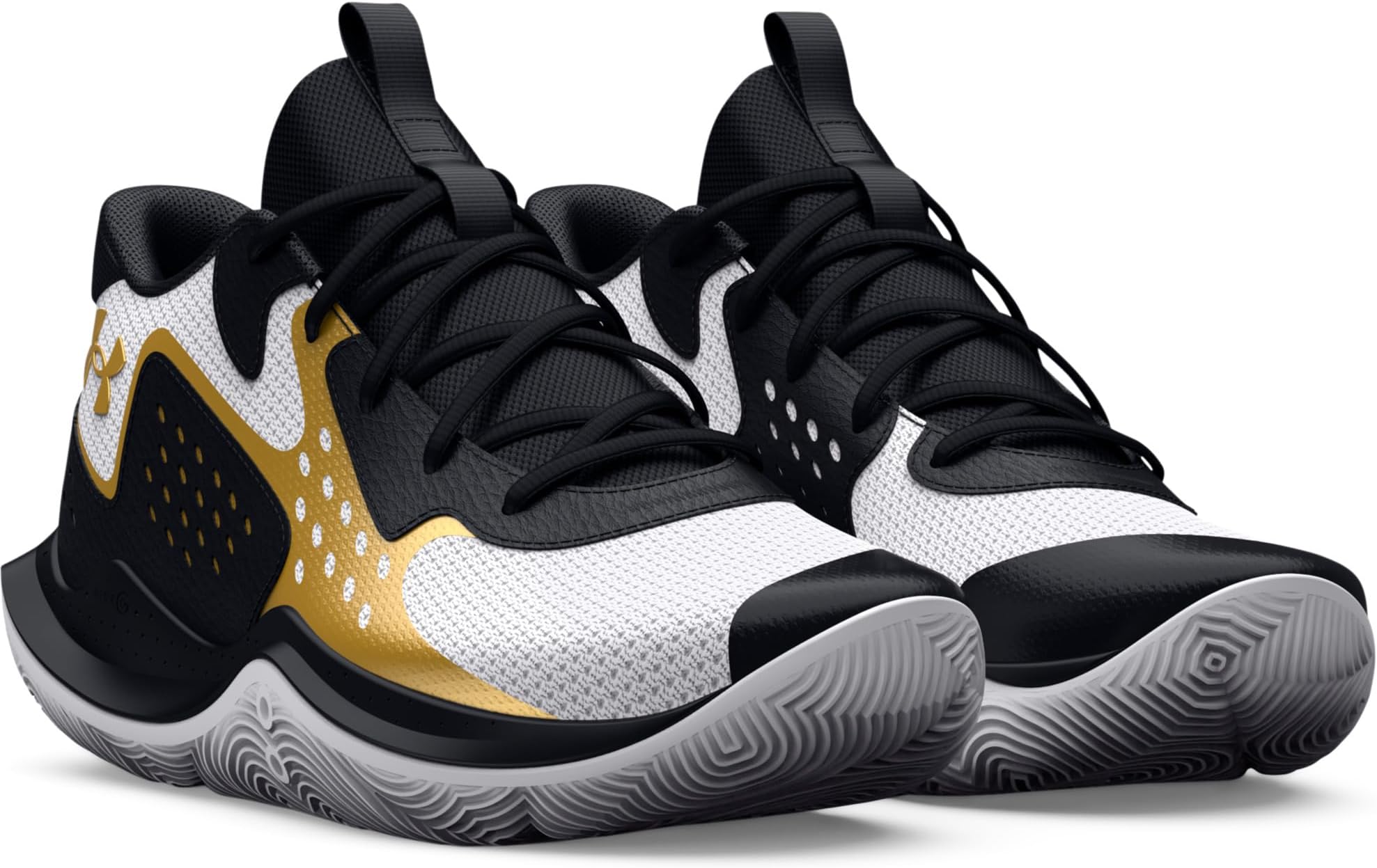 Кроссовки JET '23 Basketball Shoe Under Armour, цвет White/Black/Metallic Gold