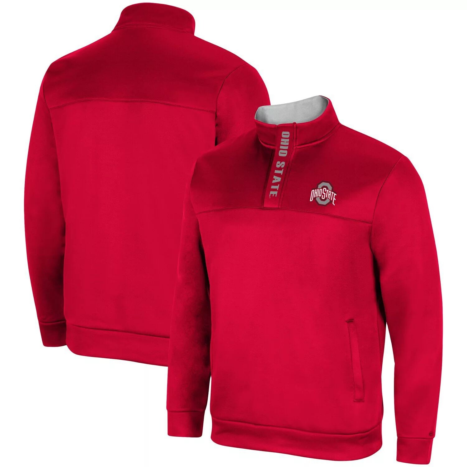 

Мужская куртка Scarlet Ohio State Buckeyes No Tomorrow на молнии четверть Colosseum