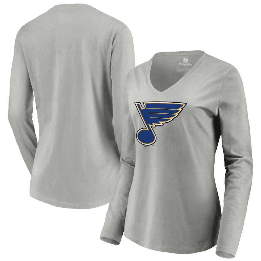 

Футболка с длинным рукавом Fanatics Branded St Louis Blues, серый
