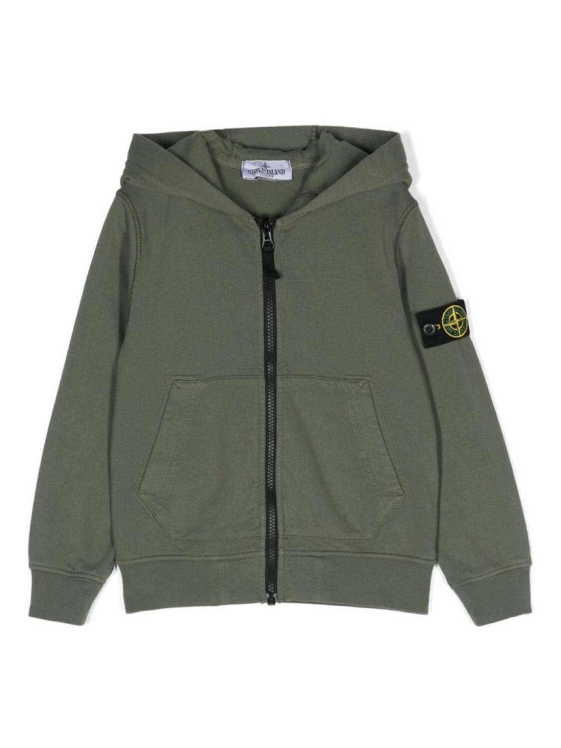 

Stone Island Junior куртка с капюшоном и нашивкой Compass, зеленый