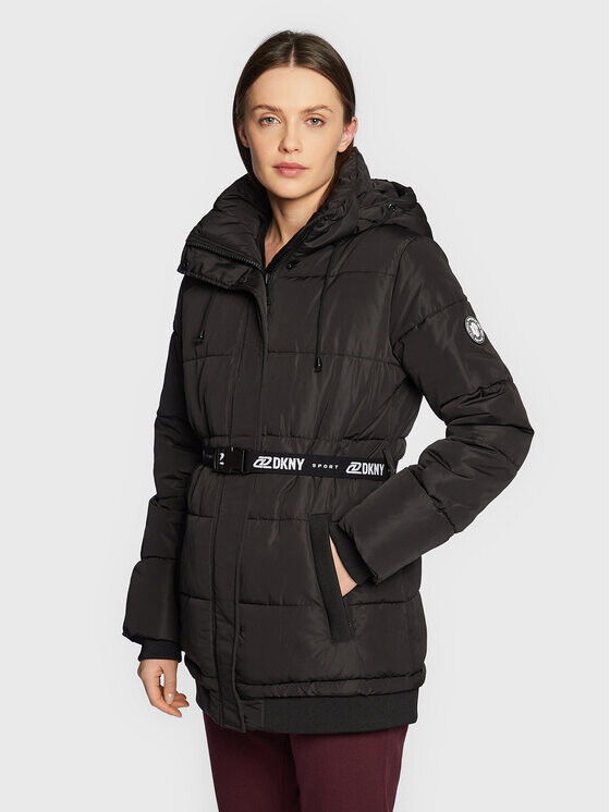 

Пуховик стандартного кроя Dkny Sport, черный