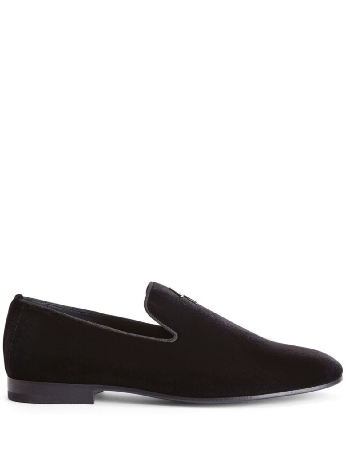 

Giuseppe Zanotti бархатные лоферы G-Flash, черный