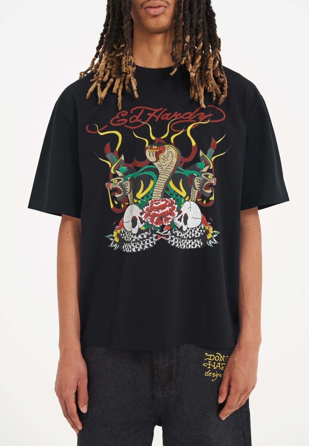 

Футболка с принтом Ed Hardy, черный