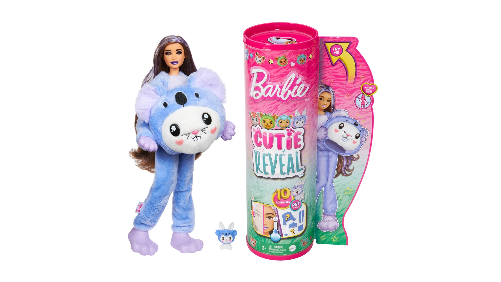 цена Barbie Cutie представляет серию милых костюмов Barbie Кролик в коале