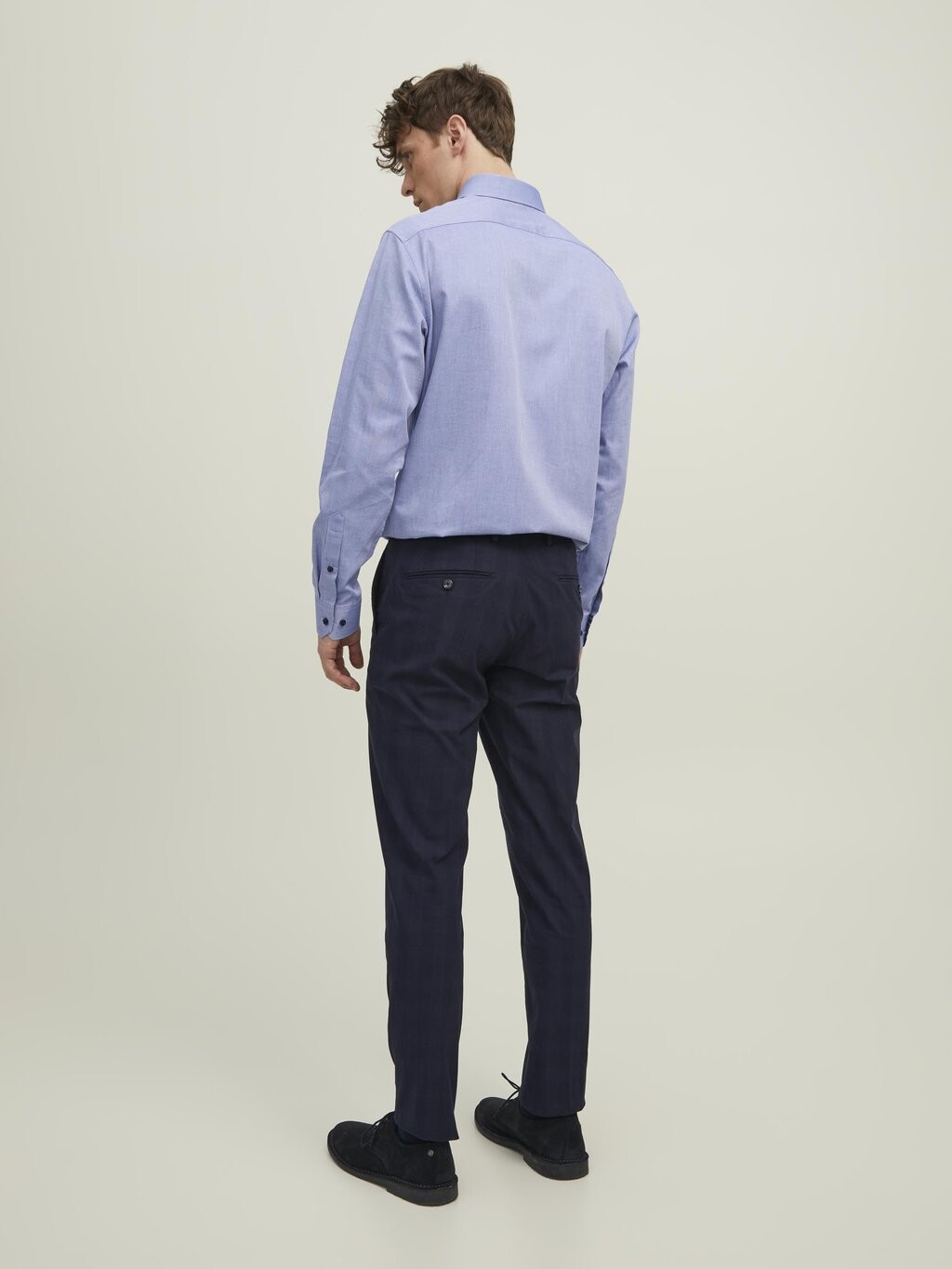 

Повседневная рубашка Parker Detail Jack & Jones, кашемировый синий