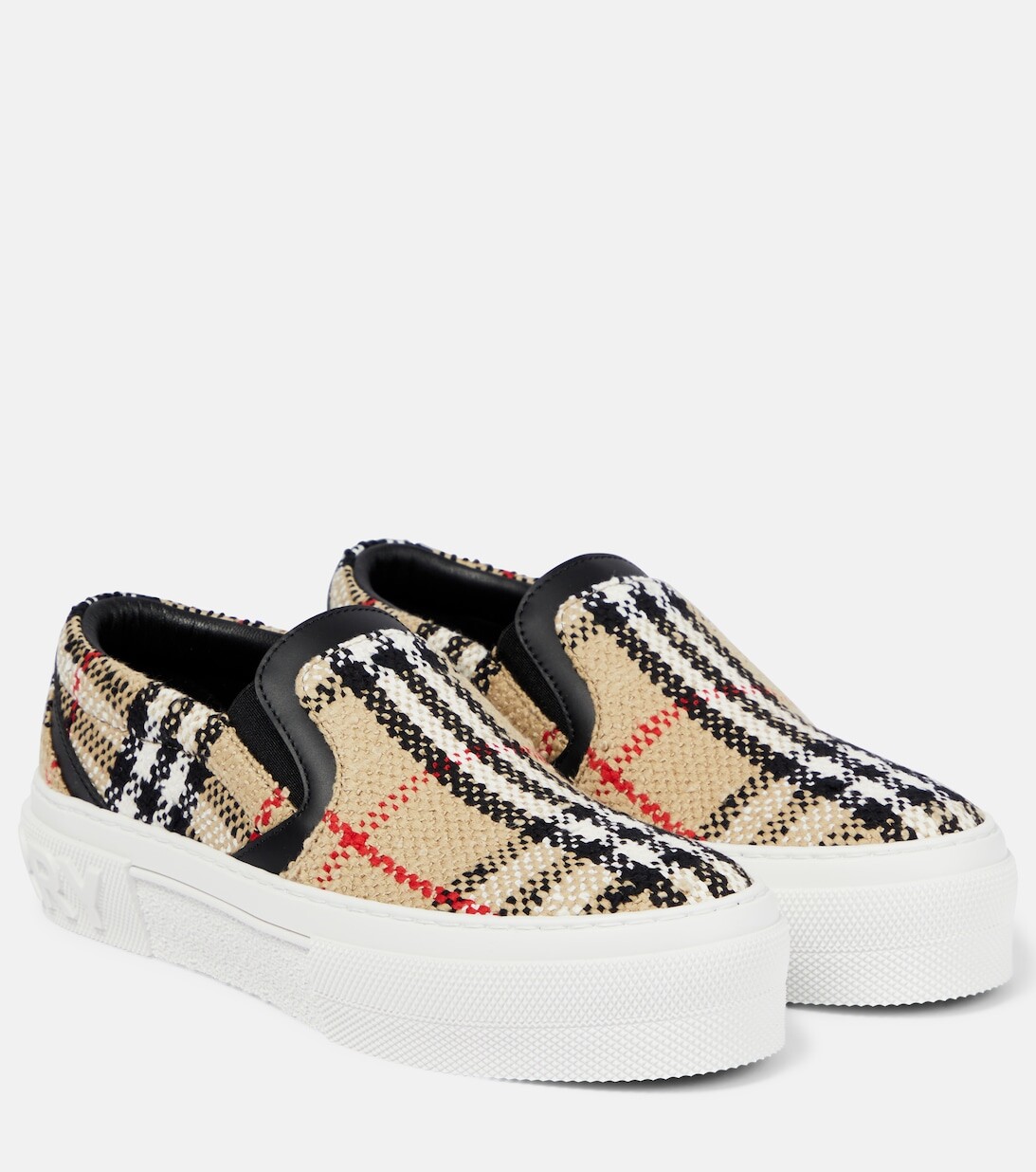 

Кроссовки Vintage Check из букле Burberry, бежевый