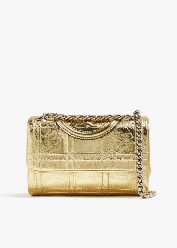 

Сумка через плечо Tory Burch Fleming Soft Convertible, золотой