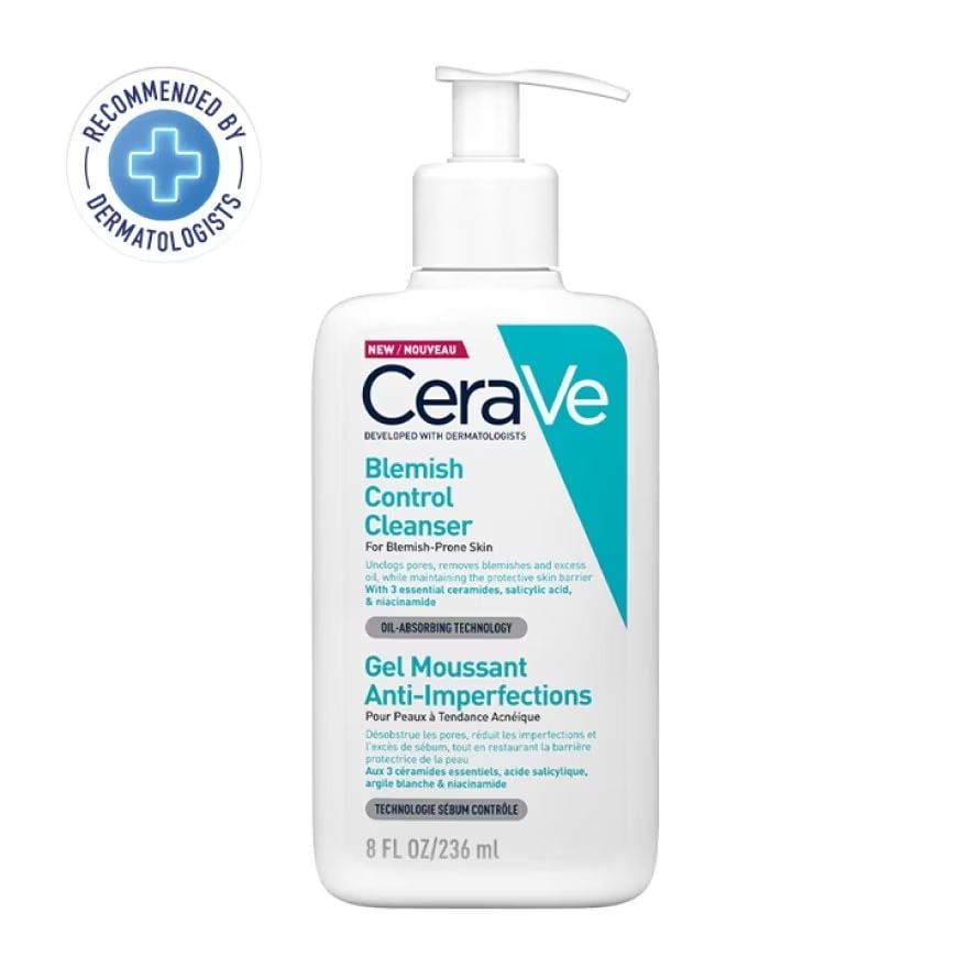 

Cerave Очищающее средство для контроля пятен 236 мл. Гель-пенка для очищения кожи, склонной к высыпаниям, White