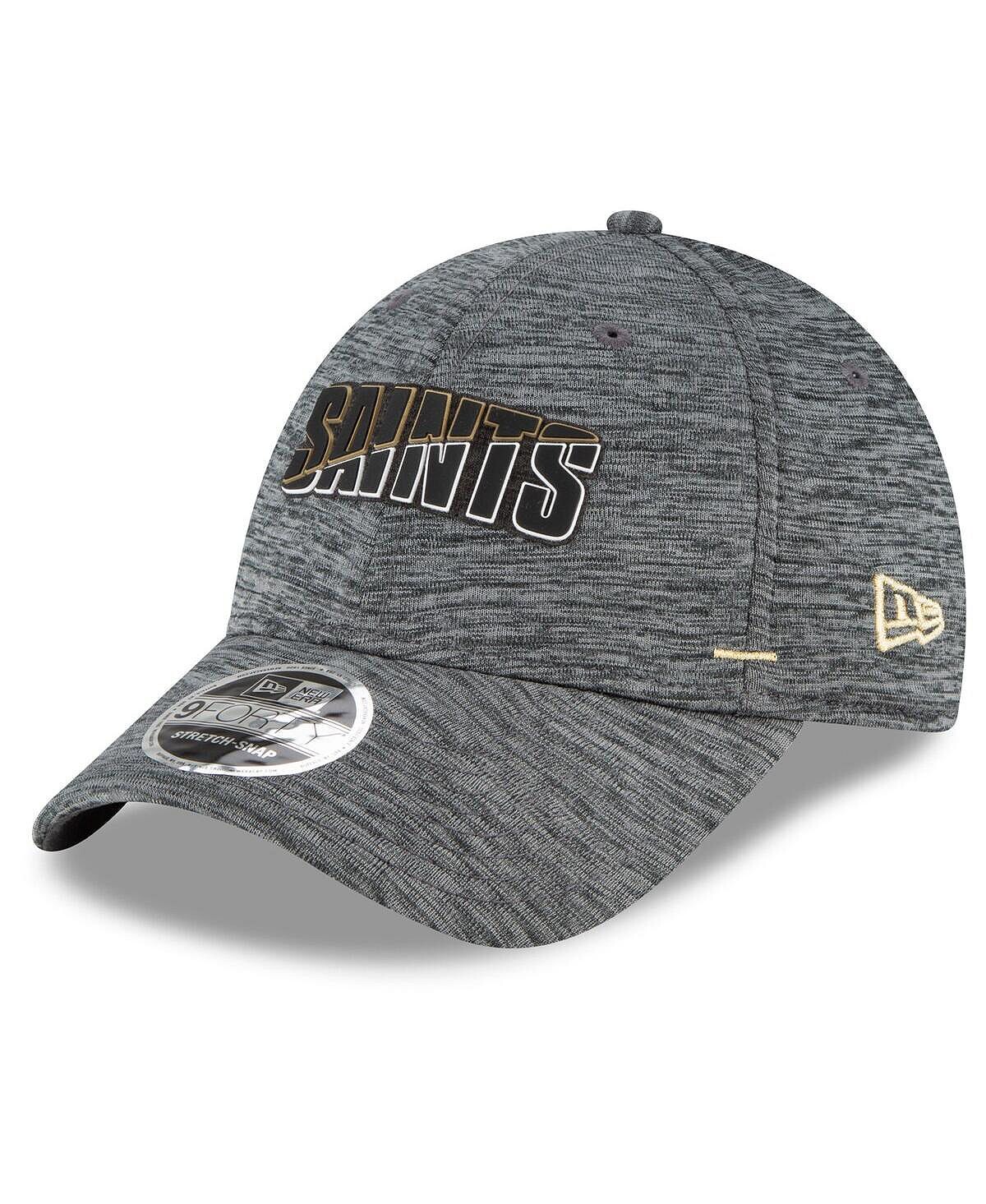 

Мужская графитовая бейсболка New Orleans Saints 2020, летняя эластичная бейсболка НФЛ с боковой линией, регулируемая бейсболка 9FORTY Snapback New Era