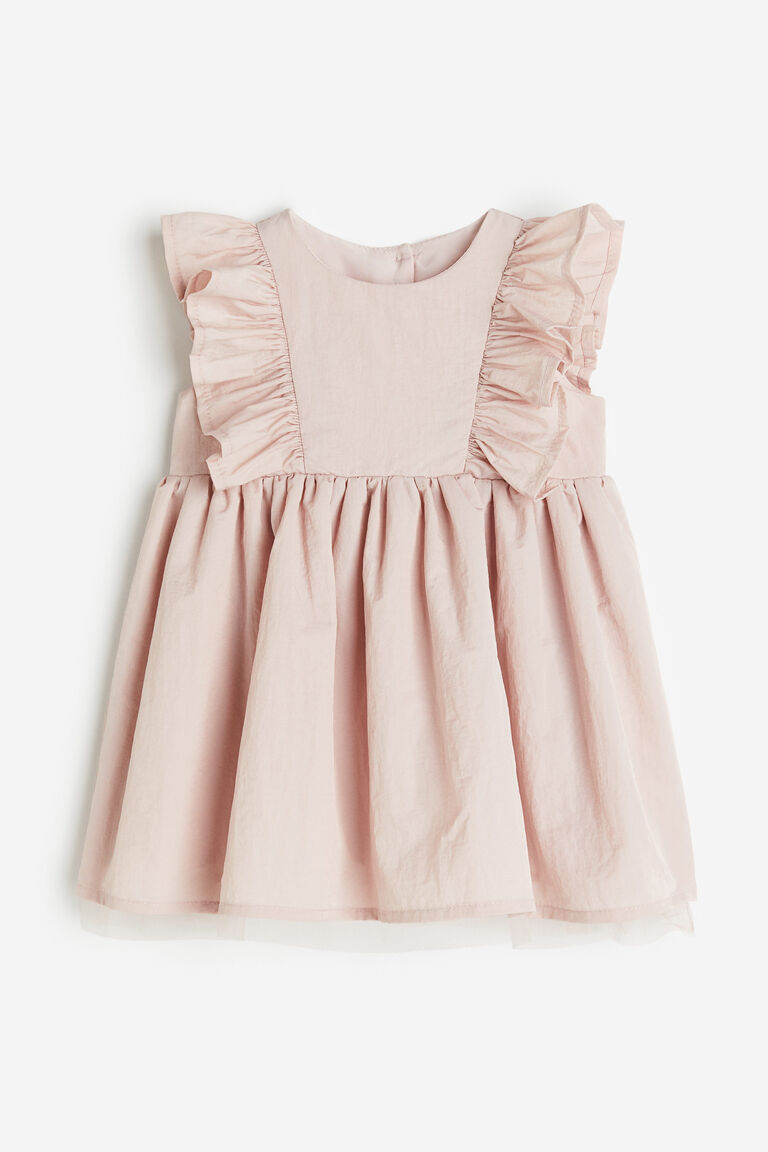 Платье из блестящего тюля H&M, розовый