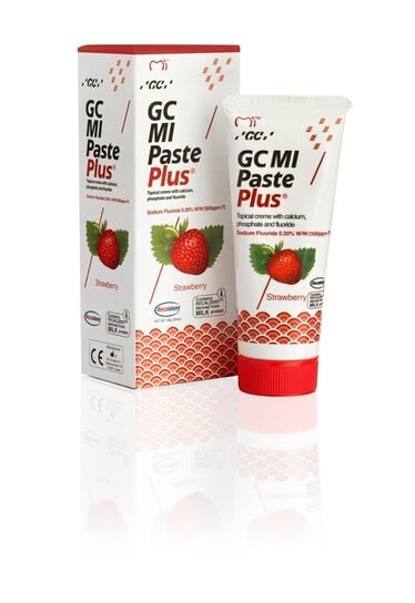 

Зубная паста с фтором клубники, 35 мл GC Mi Paste Plus