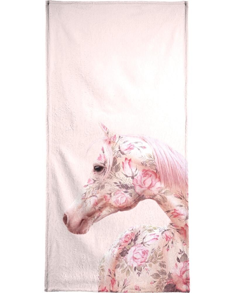 

Полотенце для ванной Juniqe Floral Horse, розовый
