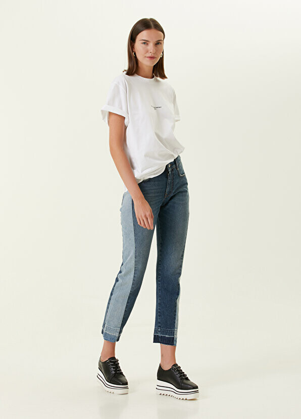 

Синие джинсовые брюки скинни Stella McCartney, Синий