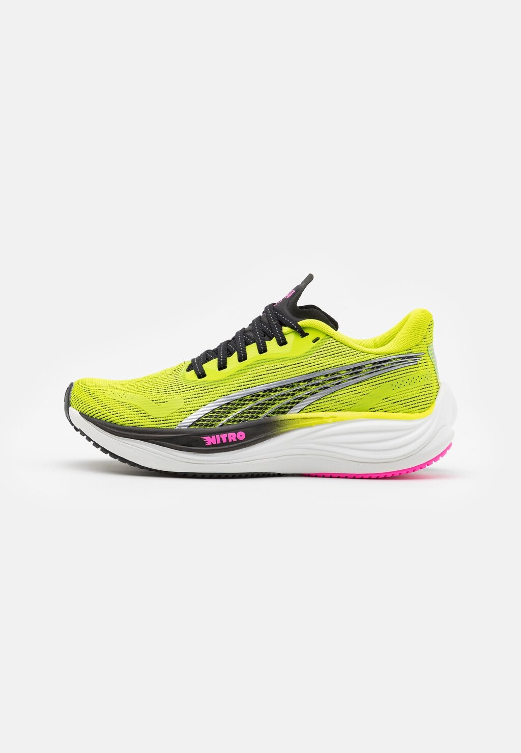 

Кроссовки нейтрального цвета VELOCITY NITRO 3 PSYCHEDELIC RUSH Puma, цвет lime pow/black/poison pink