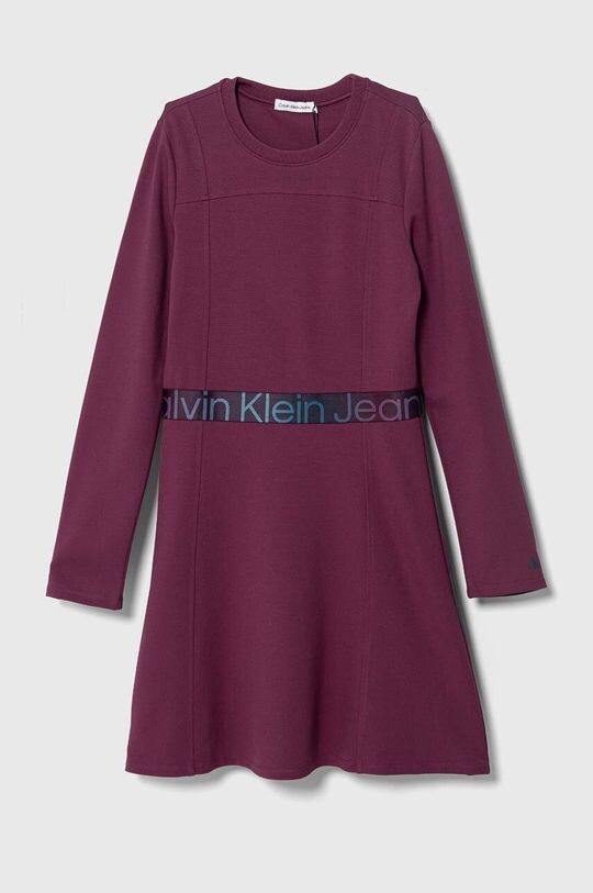 

Детское платье Calvin Klein Jeans, фиолетовый