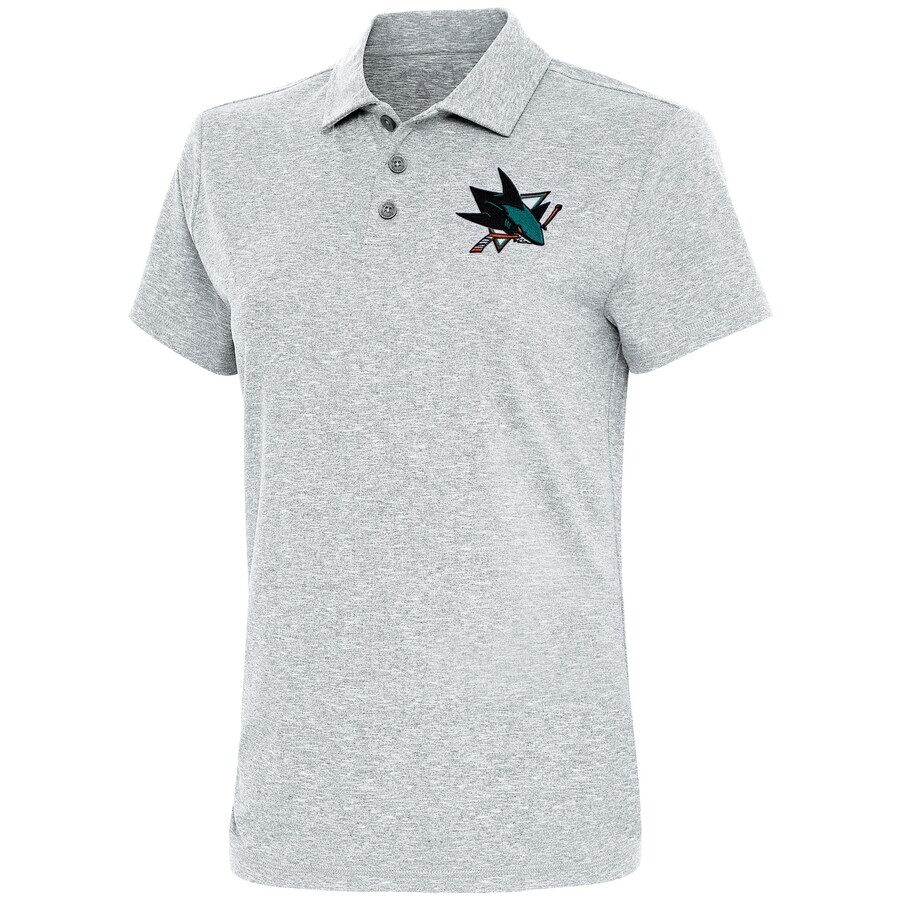 

Поло с коротким рукавом Antigua San Jose Sharks, серый
