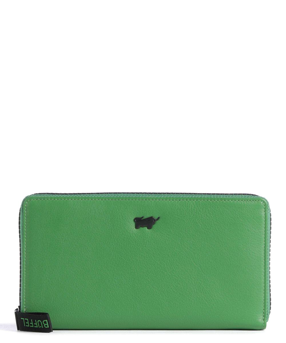 RFID-кошелек Capri из мягкой яловой кожи Braun Büffel, зеленый