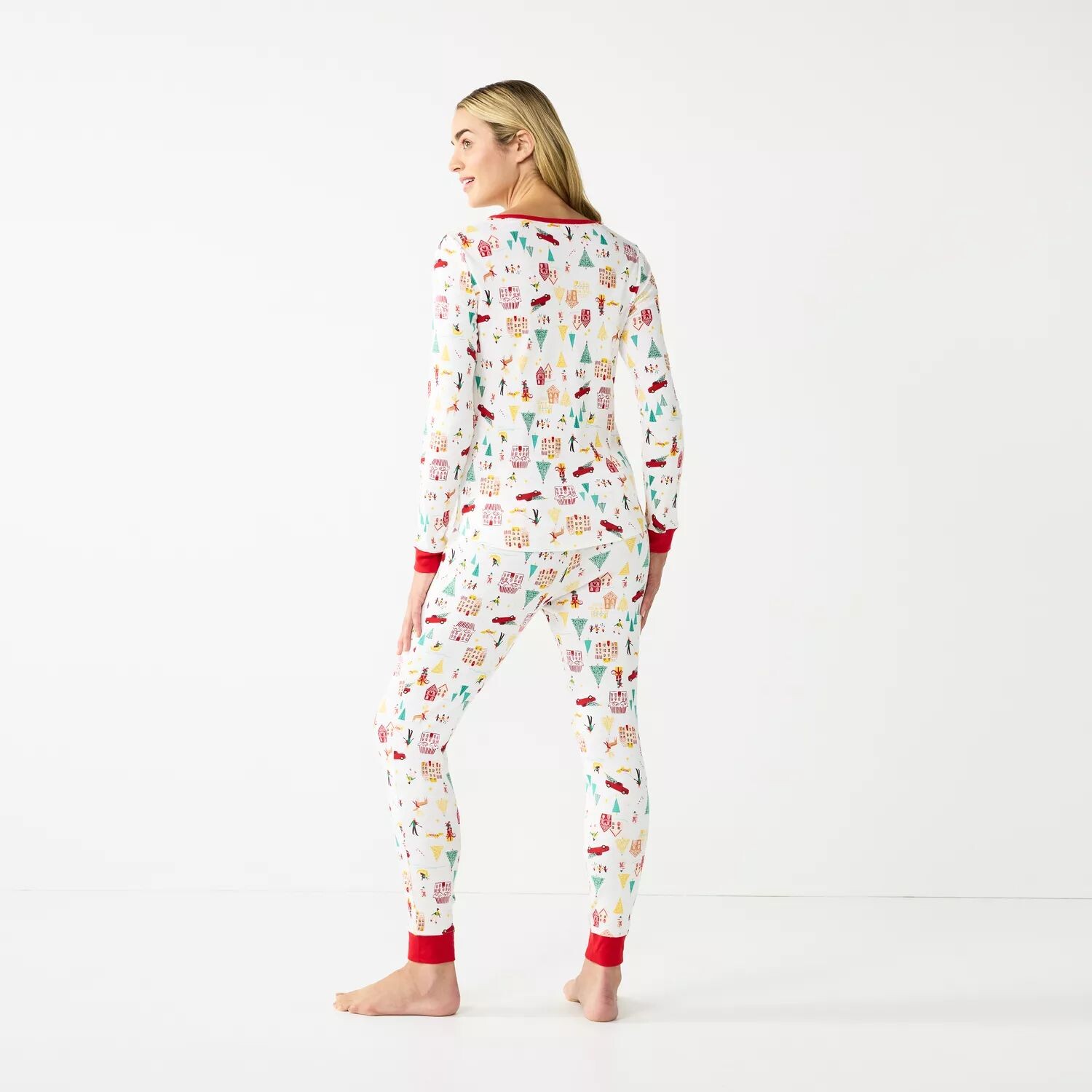 

Женский пижамный комплект LC Lauren Conrad Jammies For Your Families Holiday Village LC Lauren Conrad