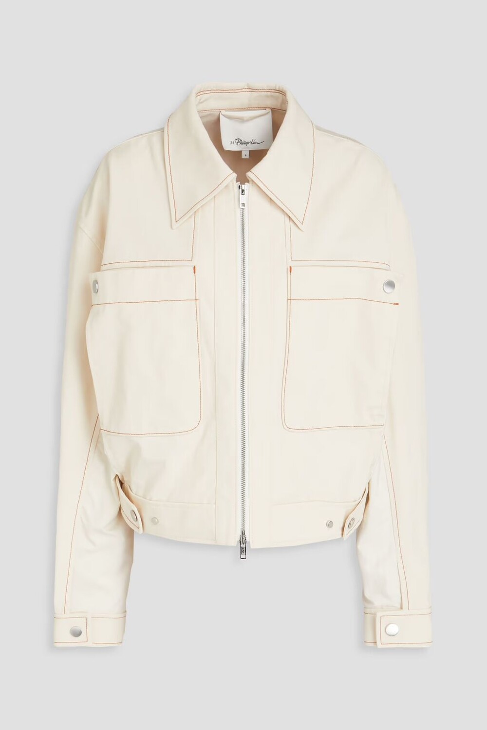 

Куртка из хлопковой парусины со вставками рипстоп 3.1 Phillip Lim, крем