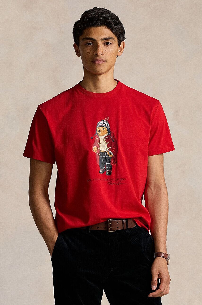 

Хлопковая футболка Polo Ralph Lauren, красный