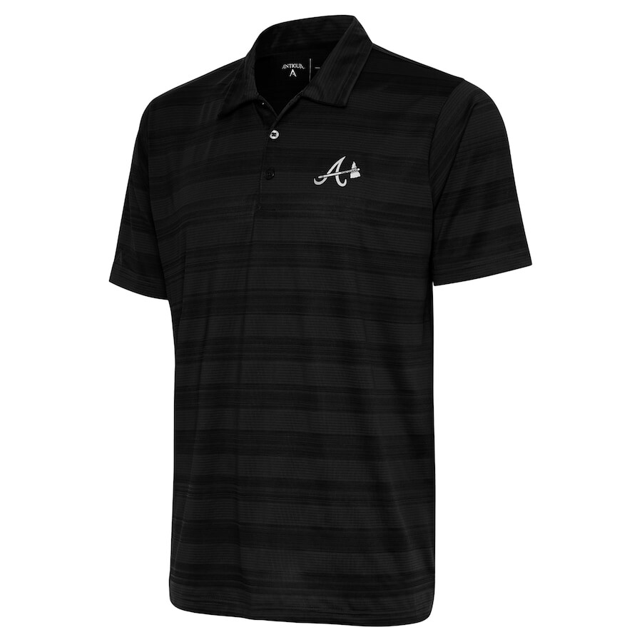 

Поло с коротким рукавом Antigua Atlanta Braves, черный