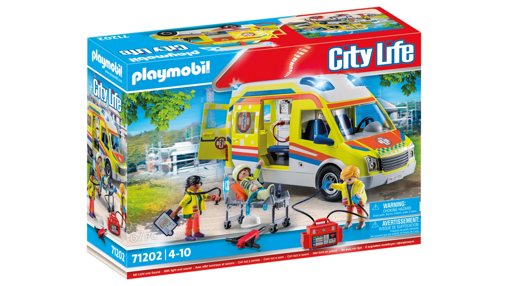 City life машина скорой помощи со светом и звуком Playmobil